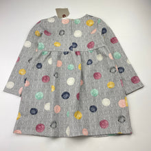 Load image into Gallery viewer, Girls Zara, long sleeve dress, NEW, size 3-4, L: 48cm