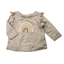 Load image into Gallery viewer, Girls Dymples, cotton long sleeve top, rainbow, FUC, size 00,  