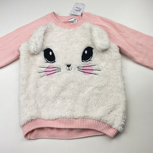 Girls Target, cotton & fleece sweater / jumper, NEW, size 5,  