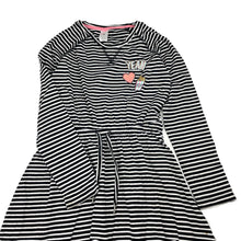 Load image into Gallery viewer, Girls Target, striped cotton long sleeve dress, FUC, size 10, L: 69cm