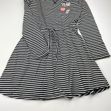 Load image into Gallery viewer, Girls Target, striped cotton long sleeve dress, FUC, size 10, L: 69cm