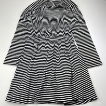 Load image into Gallery viewer, Girls Target, striped cotton long sleeve dress, FUC, size 10, L: 69cm