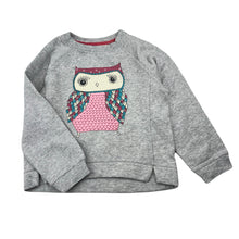 Load image into Gallery viewer, Girls Milkshake, fleece lined sweater / jumper, owl, GUC, size 6,  