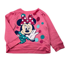 Load image into Gallery viewer, Girls Disney, Minnie Mouse fleece lined sweater / jumper, FUC, size 4,  