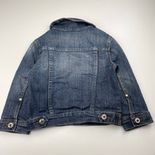 Load image into Gallery viewer, Girls Fun Spirit, dark stretch denim jacket, FUC, size 4,  