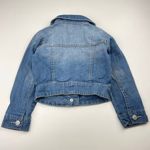 Load image into Gallery viewer, Girls H&amp;T, lightweight stretch denim jacket, FUC, size 4,  