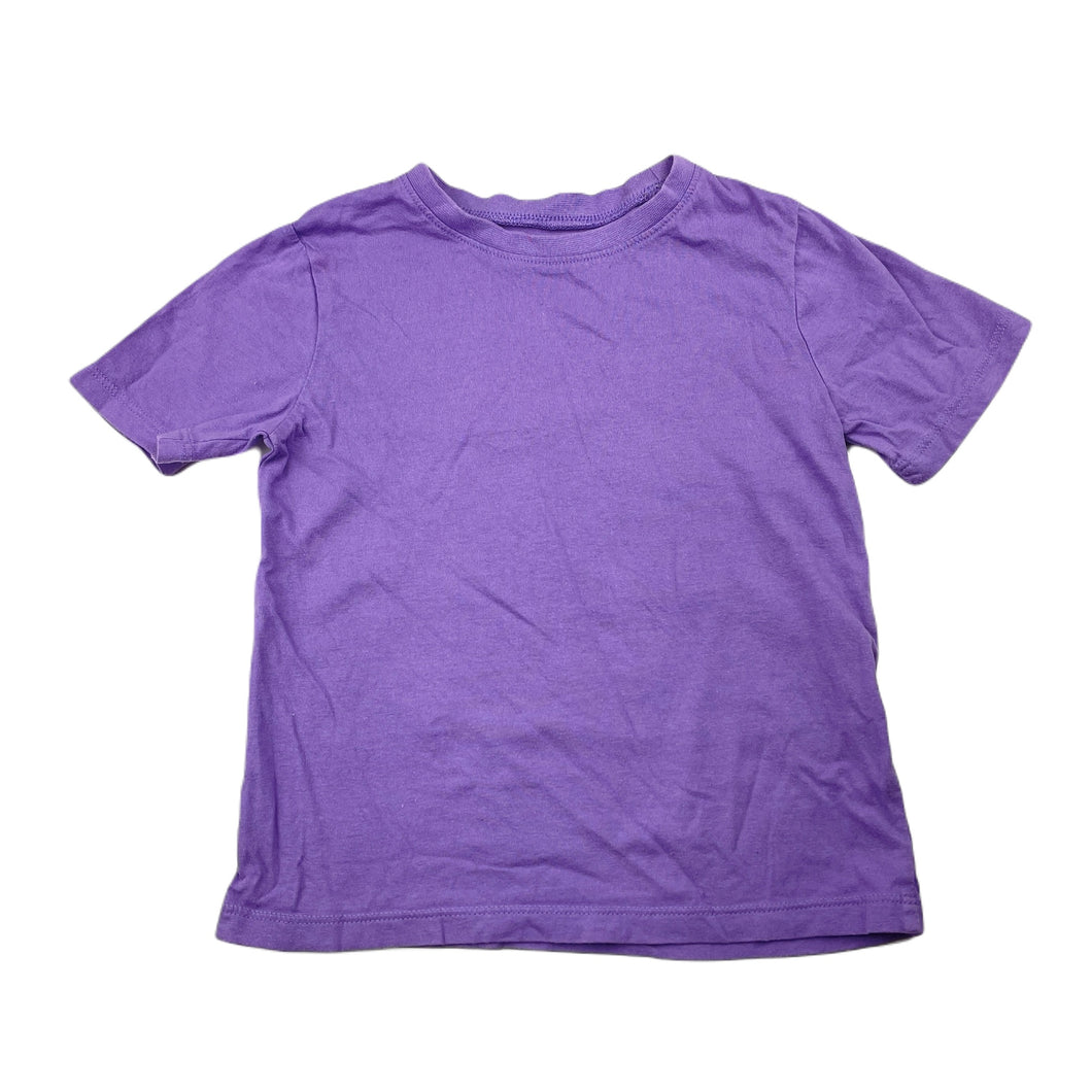 unisex H&M, purple cotton tee / top, GUC, size 3-4,  