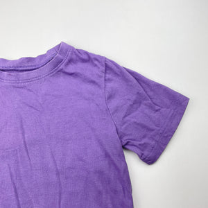 unisex H&M, purple cotton tee / top, GUC, size 3-4,  