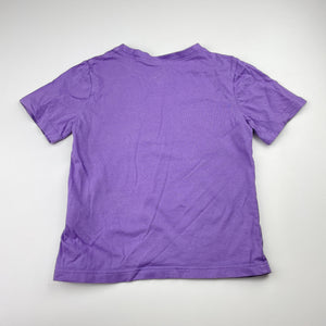 unisex H&M, purple cotton tee / top, GUC, size 3-4,  