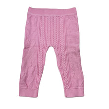 Load image into Gallery viewer, Girls Sprout, pink knitted cotton leggings / bottoms, EUC, size 0,  