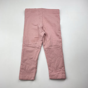 Girls H&M, fleece lined leggings / pants, adjustable, EUC, size 1,  