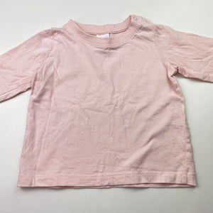 Girls Baby Berry, pink cotton long sleeve top, GUC, size 0,  