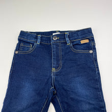 Load image into Gallery viewer, unisex Ollies Place, dark stretch denim jeans, adjustable, EUC, size 1,  