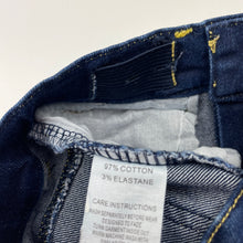 Load image into Gallery viewer, unisex Ollies Place, dark stretch denim jeans, adjustable, EUC, size 1,  