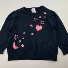 Load image into Gallery viewer, Girls Kids &amp; Co, navy cotton sweater / jumper, GUC, size 1,  