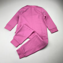 Load image into Gallery viewer, Girls Bonds, pink Tech Sweat zip romper, EUC, size 1,  