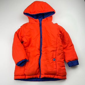 Boys Lily & Dan, reversible blue/orange jacket / coat, GUC, size 2,  