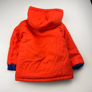 Boys Lily & Dan, reversible blue/orange jacket / coat, GUC, size 2,  