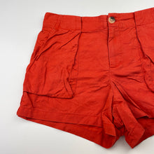 Load image into Gallery viewer, Girls Anko, orange lyocell shorts, elasticated, FUC, size 12,  