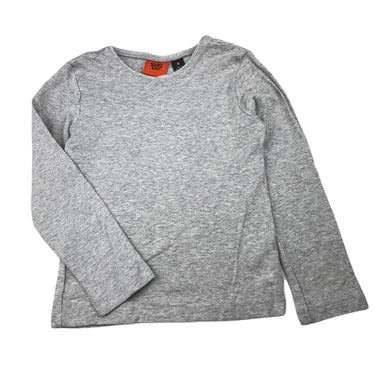 Girls Fun Spirit, grey marle long sleeve tee / top, GUC, size 6,  