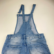 Load image into Gallery viewer, Girls Breakers, stretch denim overalls / shortalls, GUC, size 14,  