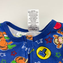 Load image into Gallery viewer, Boys Disney, Winnie the Pooh Tigger cotton zip coverall, wash fade, FUC, size 0,  