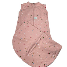 Load image into Gallery viewer, Girls ergoPouch, 0.2 Tog organic cotton blend floral sleeping bag, GUC, size 0-2,  
