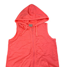 Load image into Gallery viewer, Girls Emerson, lightweight zip up sleeveless hooded top, EUC, size 10,  