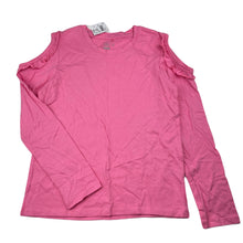 Load image into Gallery viewer, Girls Clothing &amp; Co, pink cotton open-shoulder long sleeve top, NEW, size 9,  