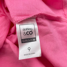 Load image into Gallery viewer, Girls Clothing &amp; Co, pink cotton open-shoulder long sleeve top, NEW, size 9,  