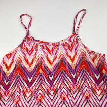 Load image into Gallery viewer, Girls Piping Hot, colourful viscose summer top, GUC, size 12,  