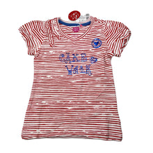 Load image into Gallery viewer, Girls Cake Walk, striped stretchy tee / top, NEW, size 4,  