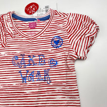 Load image into Gallery viewer, Girls Cake Walk, striped stretchy tee / top, NEW, size 4,  