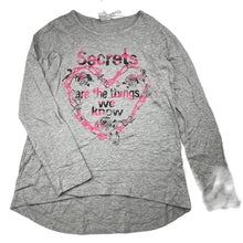 Load image into Gallery viewer, Girls All 4 Me, grey long sleeve tee / top, NEW, size 12,  