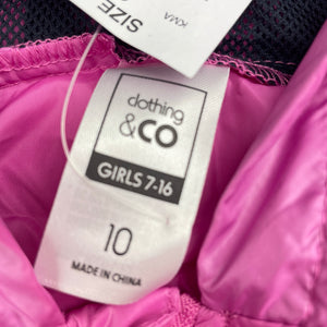 Girls Clothing & Co, lightweight spray jacket, NEW, size 10,  