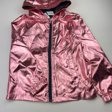 Load image into Gallery viewer, Girls Clothing &amp; Co, metallic lightweight spray jacket, NEW, size 9,  