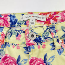 Load image into Gallery viewer, Girls Witchery, floral stretch cotton pants, Inside leg: 51cm, W: 31cm across, GUC, size 10,  