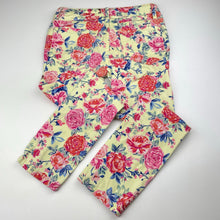 Load image into Gallery viewer, Girls Witchery, floral stretch cotton pants, Inside leg: 51cm, W: 31cm across, GUC, size 10,  