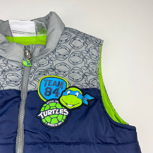 Boys Nickelodeon, TM Ninja Turtles puffer vest, GUC, size 8,  