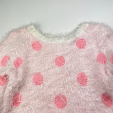 Load image into Gallery viewer, Girls Target, fluffy sweater / jumper, mark neck, FUC, size 5,  