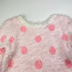 Girls Target, fluffy sweater / jumper, mark neck, FUC, size 5,  