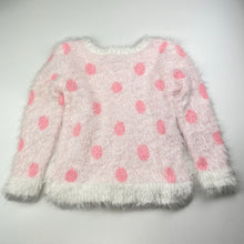 Load image into Gallery viewer, Girls Target, fluffy sweater / jumper, mark neck, FUC, size 5,  