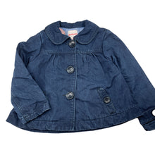 Load image into Gallery viewer, Girls Gumboots, dark denim jacket / coat, GUC, size 5,  