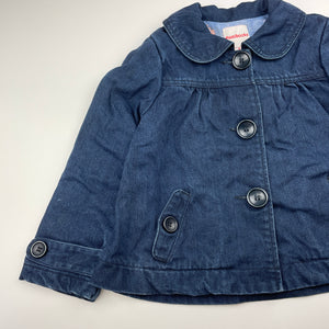 Girls Gumboots, dark denim jacket / coat, GUC, size 5,  