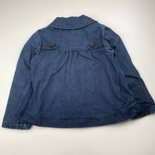 Load image into Gallery viewer, Girls Gumboots, dark denim jacket / coat, GUC, size 5,  