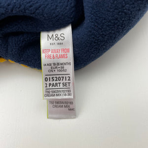 Boys M&S, fleece lined knitted winter hat / beanie, EUC, size 2-3,  