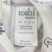 Load image into Gallery viewer, unisex Toshi, long sleeve rashie / swim top, small mark back, FUC, size 1,  