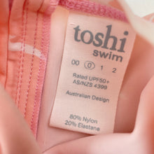 Load image into Gallery viewer, Girls Toshi, long sleeve rashie / swim top, fading left sleeve, FUC, size 0,  