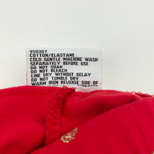 Load image into Gallery viewer, Girls Mango, red &amp; gold glitter leggings, Inside leg: 31cm, EUC, size 4,  