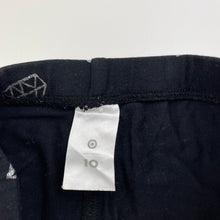 Load image into Gallery viewer, Girls Target, black &amp; silver glitter leggings, Inside leg: 56cm, GUC, size 10,  